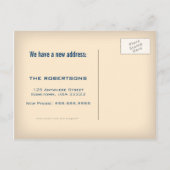 住所ポストカードの移動レトロの変更に参加している 案内ポストカード (裏面)