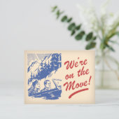 住所ポストカードの移動レトロの変更に参加している 案内ポストカード (スタンド正面)