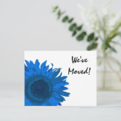 住所ポップ・アートのの変更の青アール 案内ポストカード (スタンド正面)