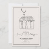 住所モダンの変更のための新居 シーズンカード (正面)