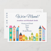 住所モダンの変更 案内ポストカード (正面/裏面)