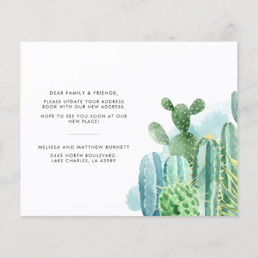 住所モダンの植物学的変更の発表 (裏面)