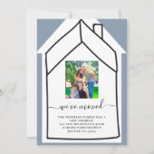 住所モダン写真の移動の変更 案内状 (正面)