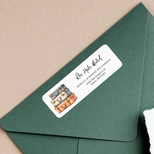 住所モダン変更差出人住所 ラベル