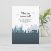 住所モダン引っ越しましたの変更 案内状 (スタンド正面)