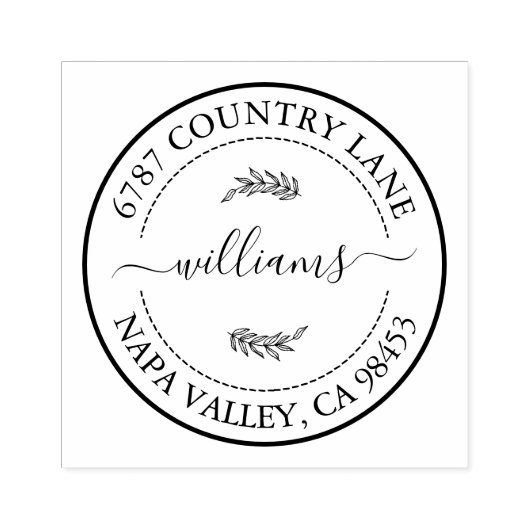 住所ラバースタンプの作成 ラバースタンプ (インプリント)