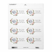 住所リターンラベルエンジェルフローラ ラベル (フルシート)