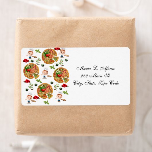 住所リターンラベルピザパイオリーブ ラベル (インサイチュ)