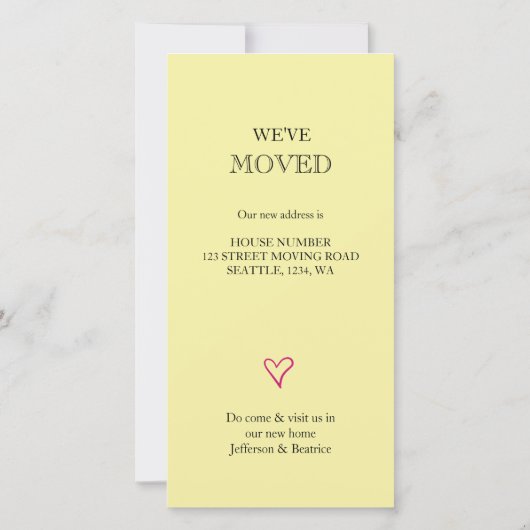 住所レタリングの変更を移しお洒落た (裏面)