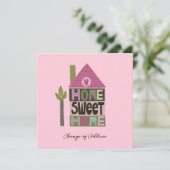 住所レタリングの変更を移しお洒落た カード (スタンド正面)