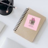 住所レタリングの変更を移しお洒落た スクエアシール