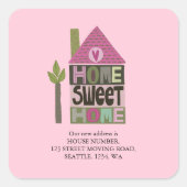 住所レタリングの変更を移しお洒落た スクエアシール (正面)