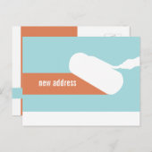 住所ローラーポストカ絵を描ードの変更 案内ポストカード (正面/裏面)