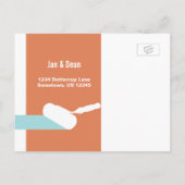 住所ローラーポストカ絵を描ードの変更 案内ポストカード (裏面)