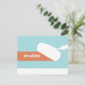 住所ローラーポストカ絵を描ードの変更 案内ポストカード (スタンド正面)