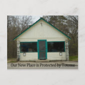 住所保護カードのおもしろい変更項目別 案内ポストカード (正面)