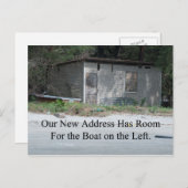 住所変更のおもしろい余地 案内ポストカード (正面/裏面)