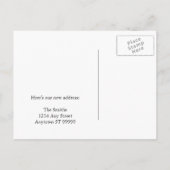 住所変更のおもしろい余地 案内ポストカード (裏面)