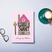 住所変更のお知らせ かわいい文字 案内状