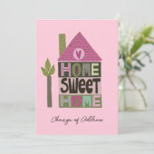 住所変更のお知らせ かわいい文字 案内状 (スタンド正面)