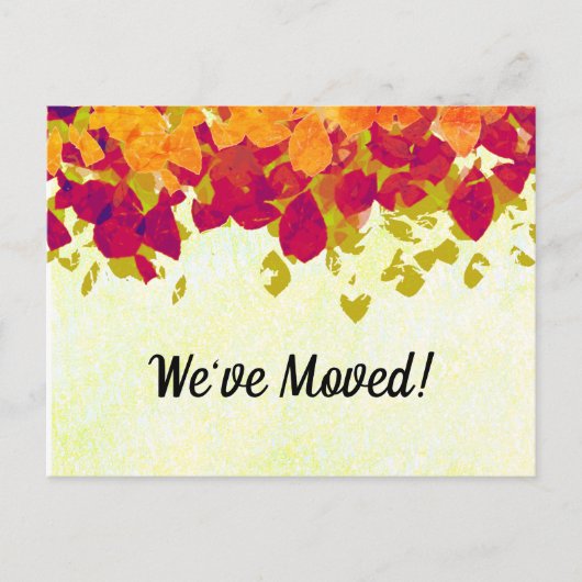 住所変更のお知らせ ポストカード (正面)