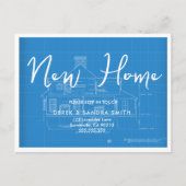 住所変更のお知らせ 事務所を移転しました Blueprint Architect 案内ポストカード (正面)