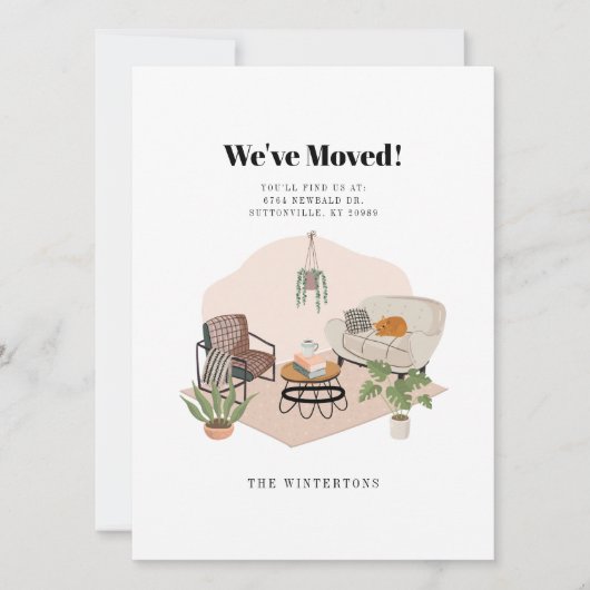 住所変更のお知らせ 引っ越しのお知らせ (正面)