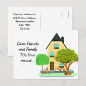 住所変更のお知らせ / 転居しました 案内ポストカード (正面/裏面)