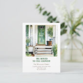 住所変更のファームハウスの移転発表 ポストカード (スタンド正面)