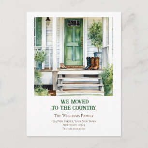 住所変更のファームハウスの移転発表 ポストカード