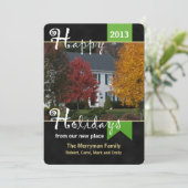 住所変更クリスマスカード フォト付き シーズンカード (スタンド正面)