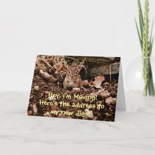 住所変更チップマンクカード 案内状 (正面)