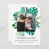 住所変更トロピカルリーフ写真 案内ポストカード (正面/裏面)