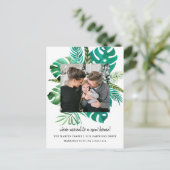 住所変更トロピカルリーフ写真 案内ポストカード (スタンド正面)