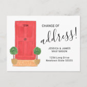 住所変更レッドドア移動 案内ポストカード (正面)