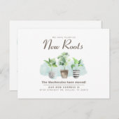 住所変更植物移動 案内ポストカード (正面/裏面)