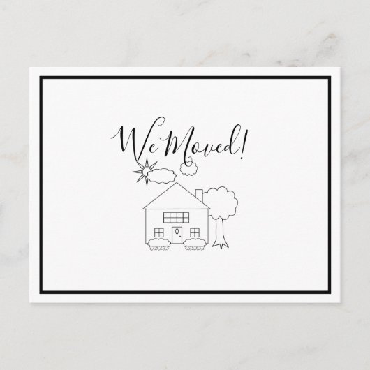 住所変更通知 ポストカード (正面)