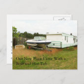 住所変更：ボートとホットタブ 案内ポストカード (正面/裏面)