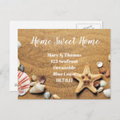 住所変更 海辺のポストカード ホーム スイート ホーム 案内ポストカード (正面/裏面)