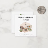 住所変更Boho引越し告知 ノートカード (正面/裏面インサイチュ)