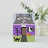 住所幽霊のよく出るはがきの変更 案内ポストカード (スタンド正面)