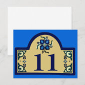 住所番号変更テキスト ポストカード (正面/裏面)