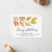 住所異動のお知らせカード ノートカード (正面/裏面インサイチュ)