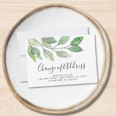 住所異動のお知らせカード ノートカード