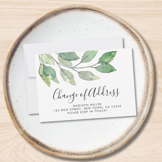 住所異動のお知らせカード ノートカード