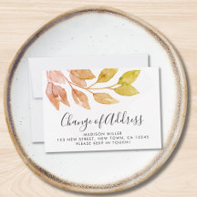 住所異動のお知らせカード