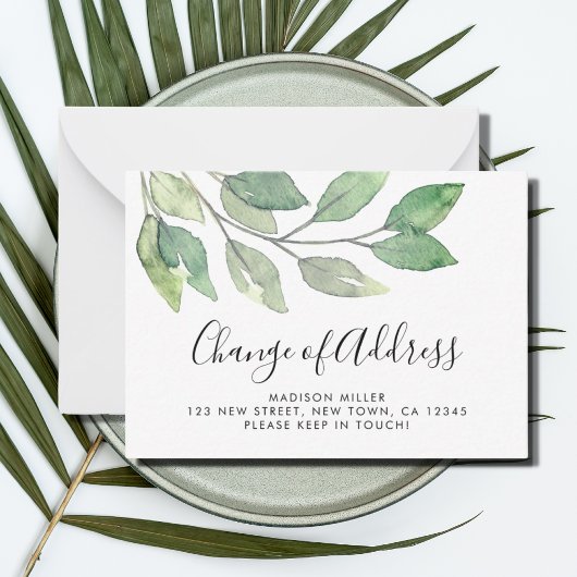 住所異動のお知らせカード ノートカード