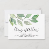 住所異動のお知らせカード ノートカード (正面)