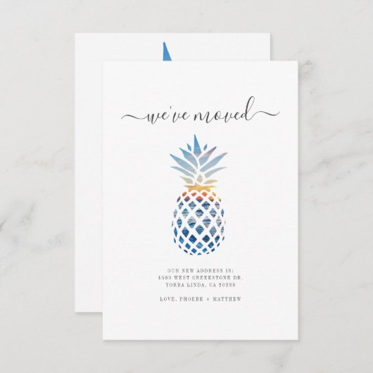 住所異動のお知らせ (正面/裏面)