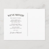 住所異動のお知らせ 案内ポストカード (裏面)